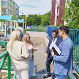 Визуальный осмотр детской площадки по адресу ул. Флотская 12-14